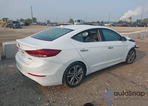 2017 Hyundai Elantra Limited z USA, uszkodzony, nr VIN 5NPD84LFXHH023754
